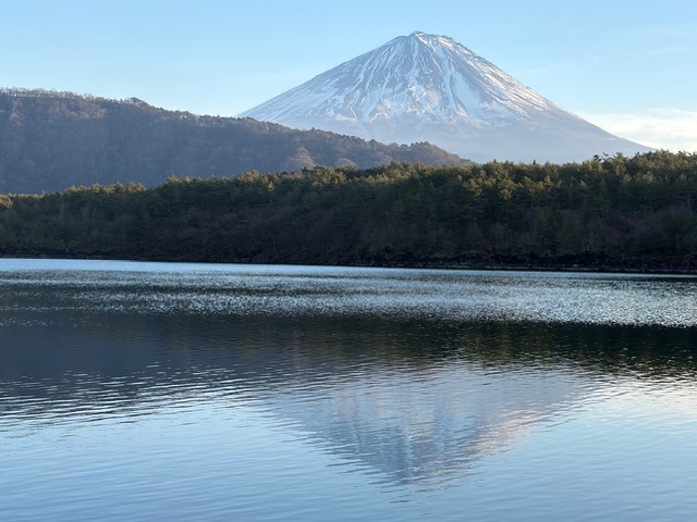 西湖からの富士山