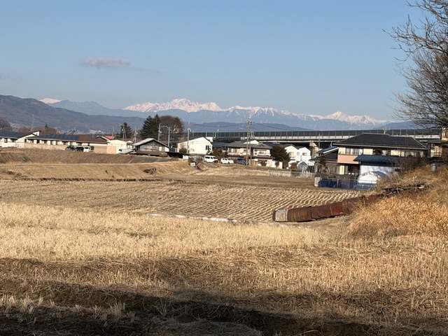茅野からの穂高周辺